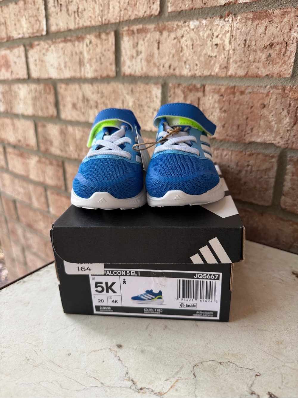 adidas Kids Blue & Lime Falcon 5 EL I Sneakers